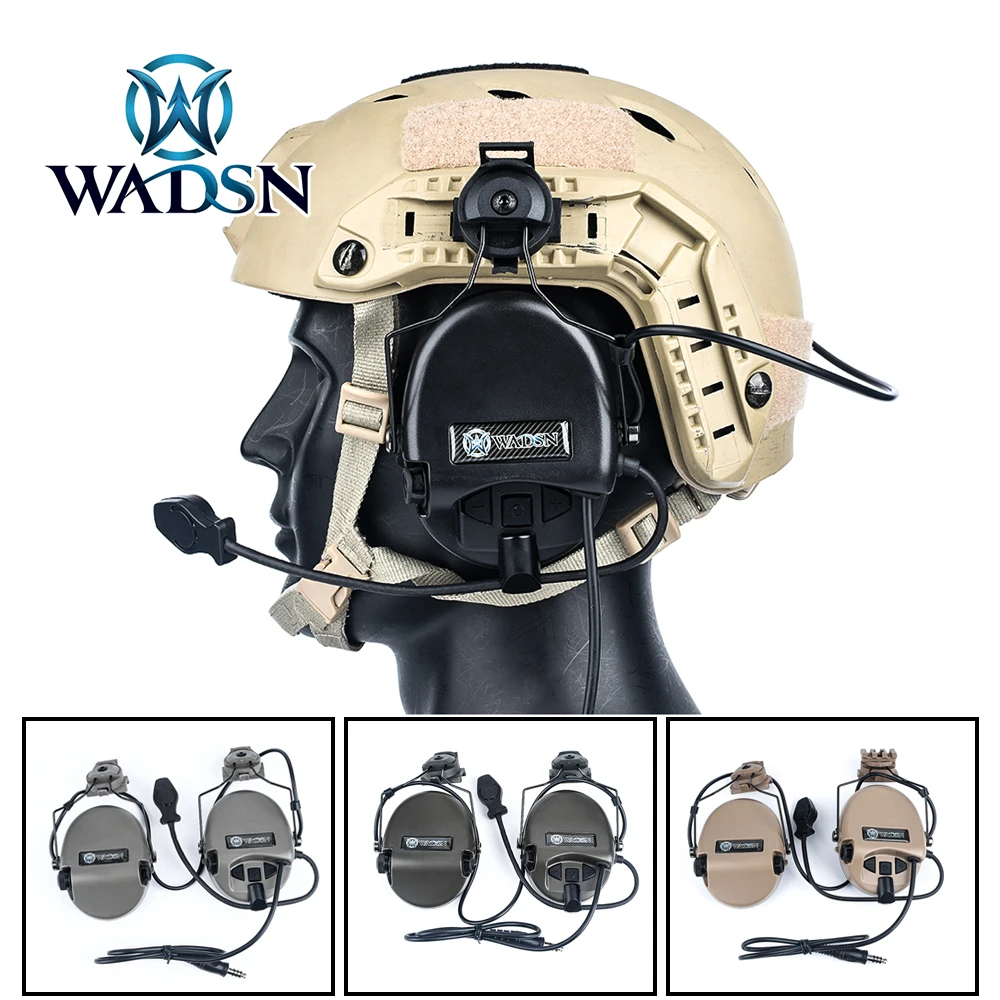 

Военные наушники для военных учений с рельсовым адаптером