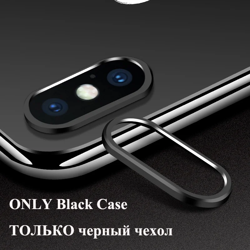 Only Black Ring Xiaomi Redmi Note 8 7 защитная пленка для объектива камеры из закаленного стекла чехол с металлическим кольцом чехол бампер Redmi Note 7 8 Pro - Цвет: Only Black Ring