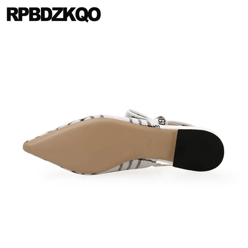 в горошек новинка 2018 меш туфли на низком каблуке Указательный палец Размер 4 34