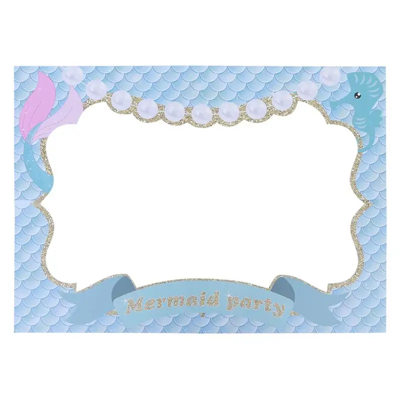 1 шт. бумажная фоторамка Мода Русалка тематический наряд для фотосессий рамка