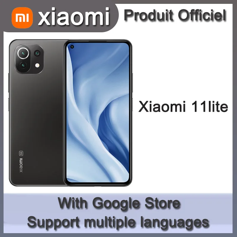 

Smartphone Global Version Xiaomi Mi 11 Lite 5G 6GB+128GB Snapdragon 780G Eight Core 64MP NFC AMOLED Full Screen 90HZ Refresh