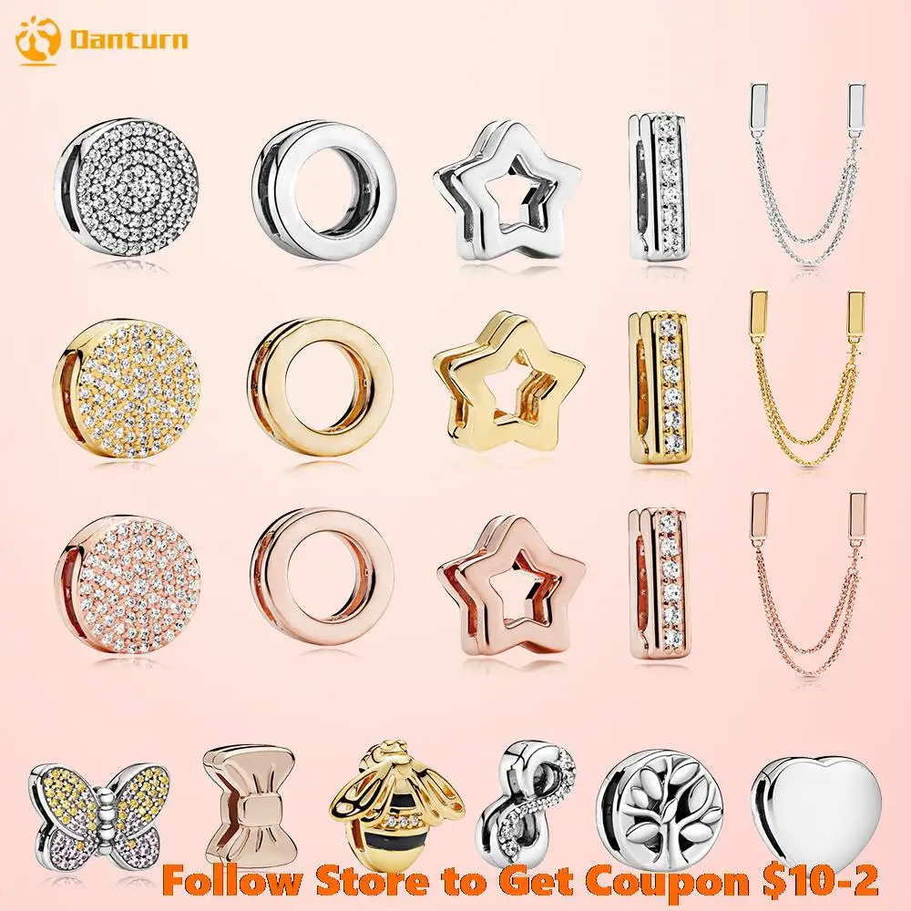 

925 Sterling Silver Simple Love Heart Beads Charms fit Original Pandora Reflexions Bracelet Jewelry