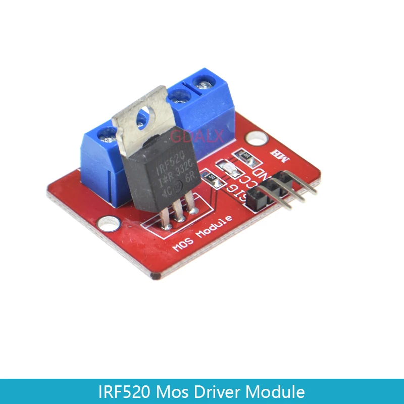 Верхняя кнопка Mosfet 0-24 В стандартный модуль IRF520 для Arduino MCU ARM Raspberry pi - купить по
