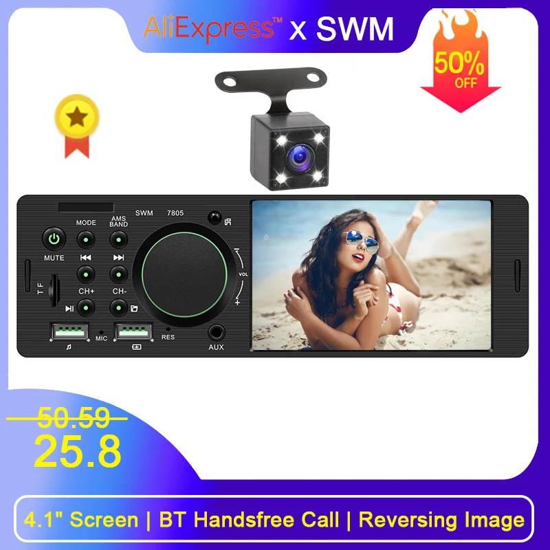 1 Din автомагнитола стерео Автомагнитола авто радио Para Coche USB Bluetooth Handsfree MP5 плеер обратное изображение автомобиля стерео 1din радио