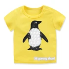 Kawaii Красочная Одежда в виде пингвина, животных, фиджет-Принт, футболка унисекс, поп ит, поп, поп, футболка для мальчиков и девочек, футболки, топы