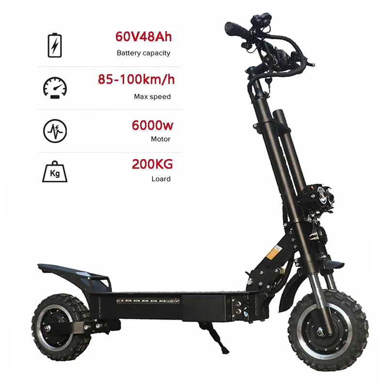 Günstig ZAPCOOL T112-2 5600W 60V24AH 72-144km 11 Zoll Elektrische Roller Erwachsene Faltbare Off-road Patinete Schritt E-roller Mobilität Roller