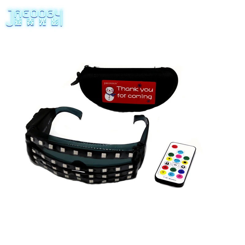 Цвет светодиодный Очки Светильник Оттенки мигающий восторженные DJ вечерние очки