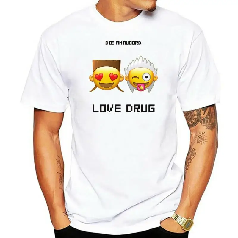 

New Die Antwoord Love Drug World Tour 2017 Men's Black T-Shirt Size S To 3XL Gyms Fitness Tops TEE Shirt