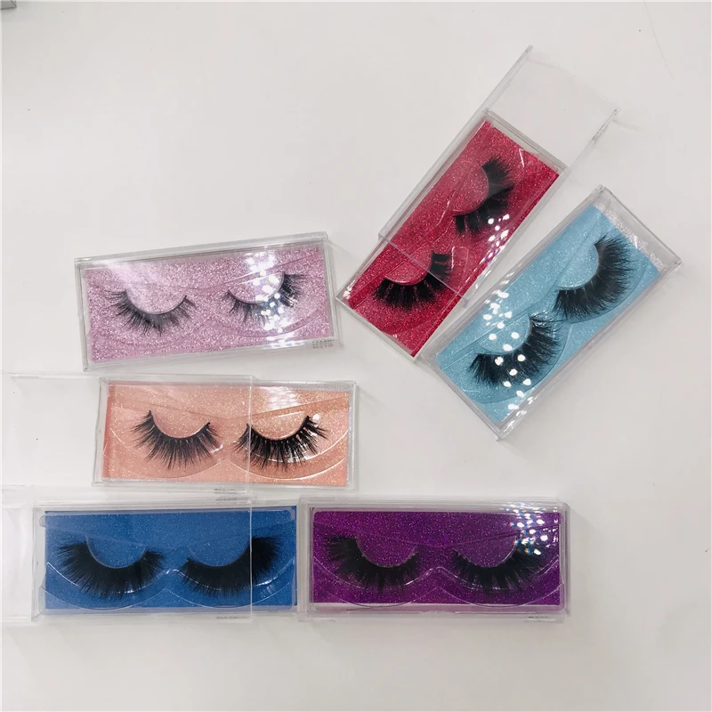 Natural 3D mink lashes acrylic box Siberian are not irritating hot selling and good quality | Красота и здоровье