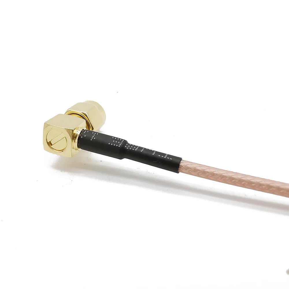 Коаксиальный кабель с прямоугольным штекером SMA на гнездо RG316D двухслойный