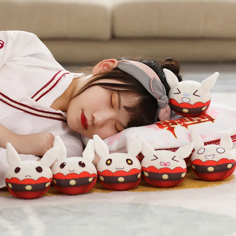 Genshin-almohada Klee de la bomba Dodoco, mu&ntilde;eco de peluche de limo, juego de coj&iacute;n Genshin Impact, accesorios de Cosplay, regalo del D&iacute;a de San Valent&iacute;n, 30cm-3