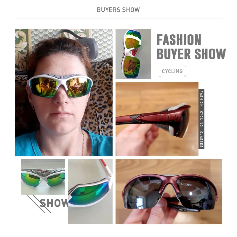 

Roidismtor UV400 Cycling Eyewear Gradient Outdoor Sport Mountain Bike Bicycle Glasses 6 Colors Cycling Glasses Windproof Googles