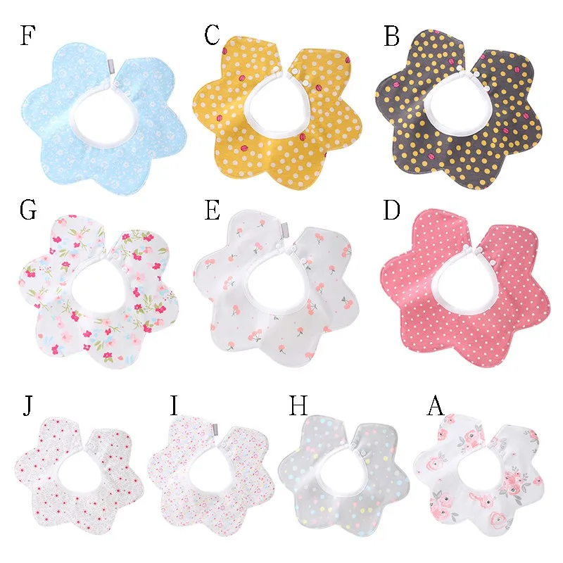

Baby Bibs Cute Print Toddler Baby Waterproof Saliva Towel Cotton Fit 0-3 Years Old Infant Burp Cloths Feeding