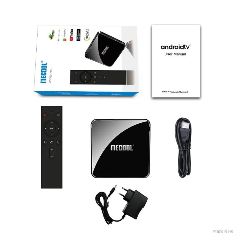 

TV box KM3 ATV amlogic s905x2 4G64G Bluetooth dual-band TV version Android 9.0 Set top box