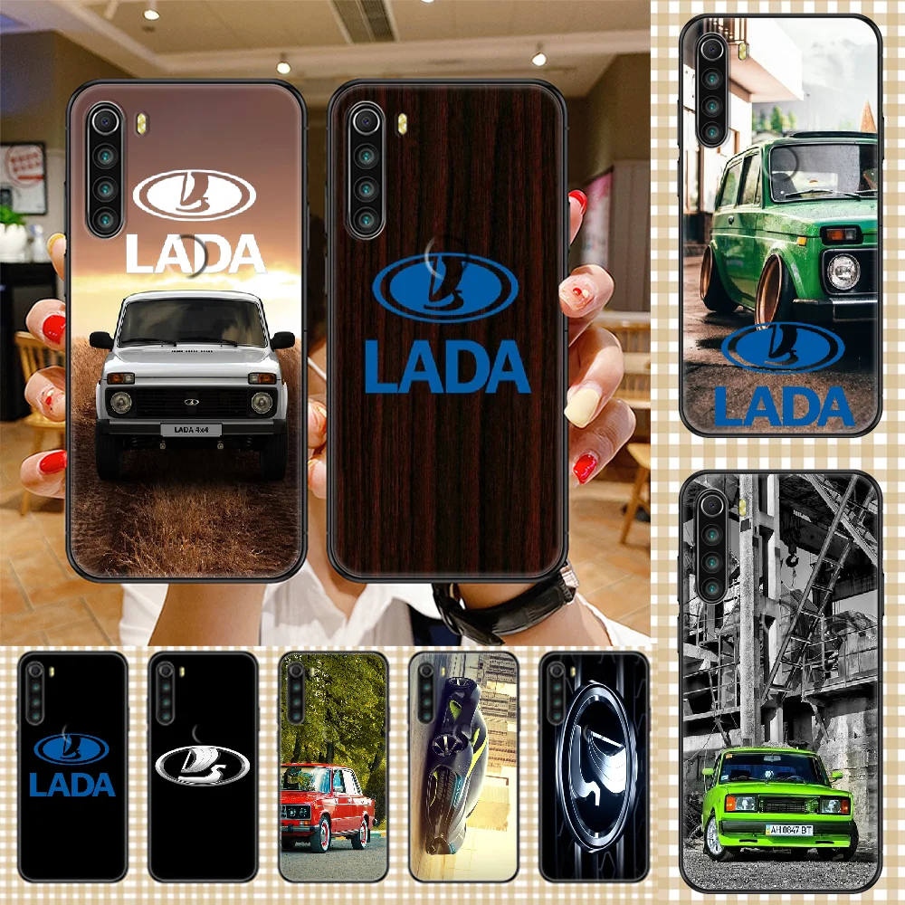 

lada Car Logo Phone case For Xiaomi Redmi Note 7 7A 8 8T 9 9A 9S 10 K30 Pro Ultra black art cell cover trend shell pretty bumper