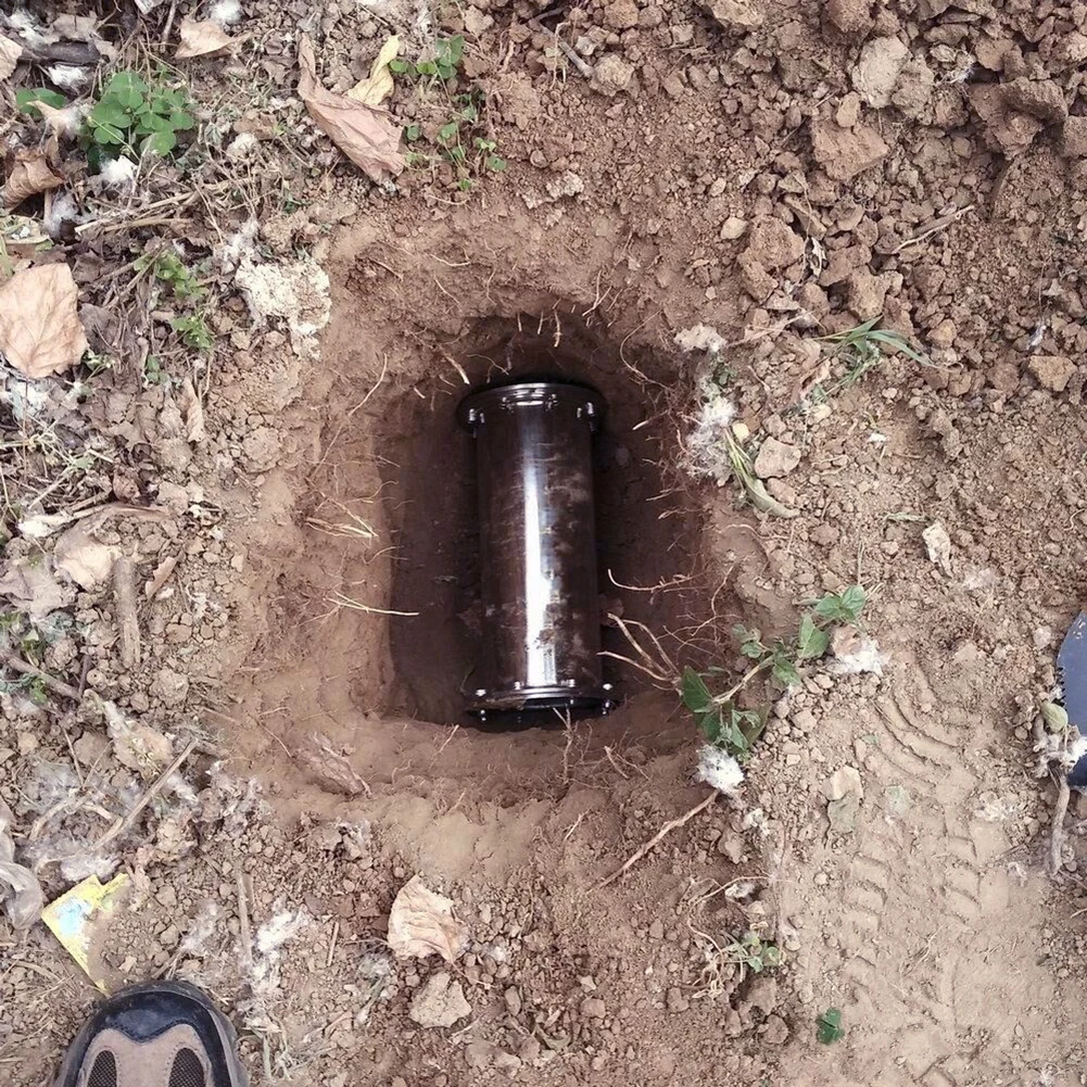 Герметичная капсула времени из нержавеющей стали, водонепроницаемый подарочный контейнер для хранения в будущем