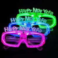 festival led glowing glasses casual glow in the dark cold light happy new year party supplies eye glasses