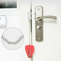 1pc portable hotel home door lock safety locks stopper accommodation stop door self defense door door travel supplies z8u7