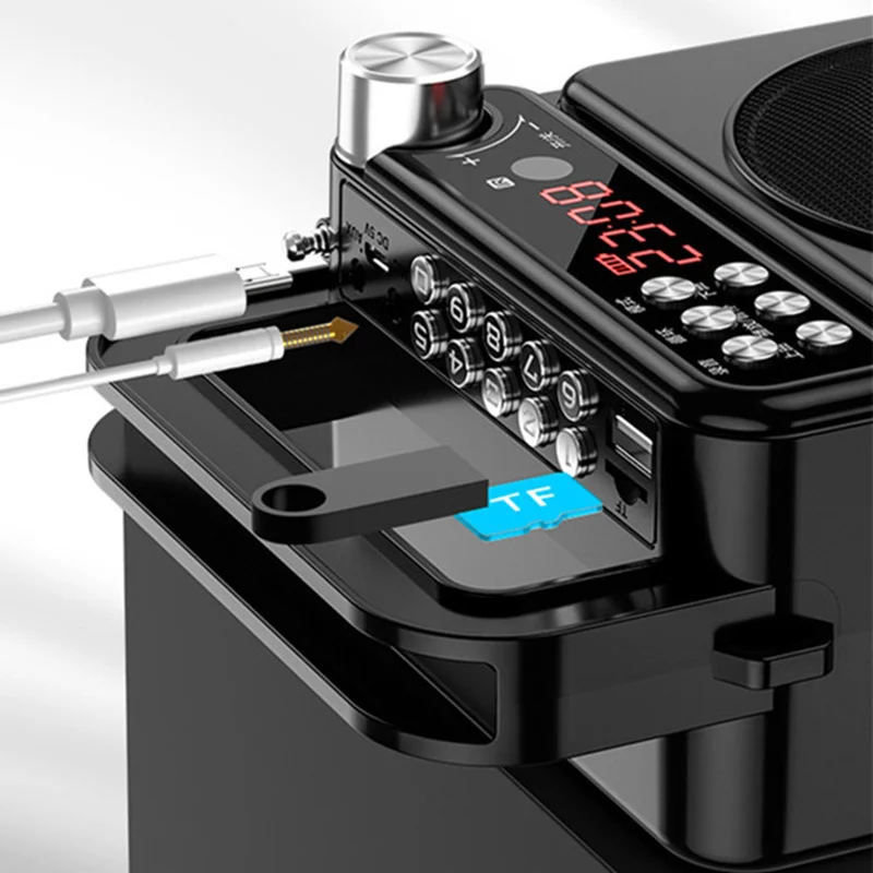 Портативный беспроводной Bluetooth-динамик FM-радио TF-карта USB MP3 музыкальный плеер