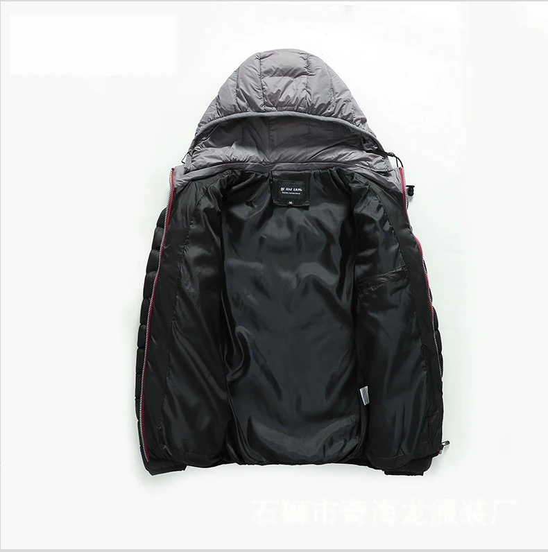 

Parka Coat Mens 2020 Winter Fashion Color Matching Hooded Jacket Thicken Warm Men Parkas Casual Zipper Outdoor Overcoats