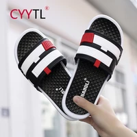 CYYTL Summer Men Women Slippers Soft Outdoor Indoor Casual Beach Slides Shower Boys Non-slip Sandals Bathroom Zapatillas Casa