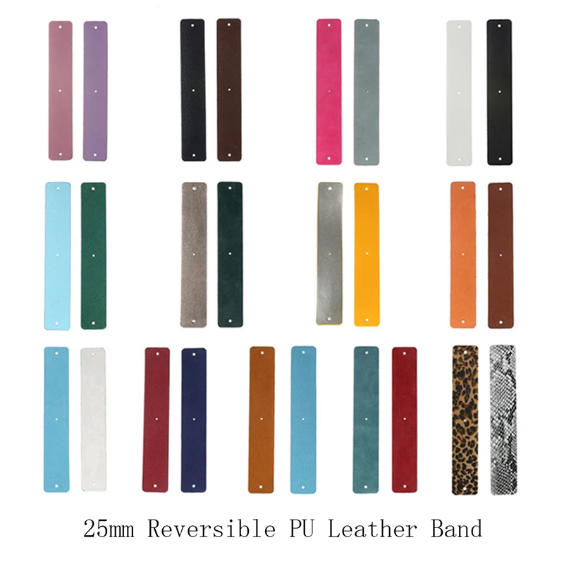 Legenstar 40/25/14mm Pu Leather Band Reversible fit Stainless Steel Bracelet Belt Cuff Bangle Handmade Accessories Women