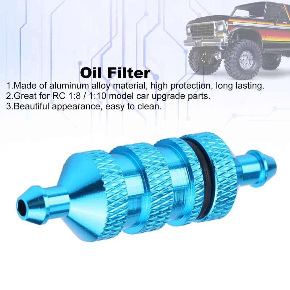 1 шт. HSP RC масляный топливный фильтр сплав алюминиевый нитро для 1/8 1/10 масштабные