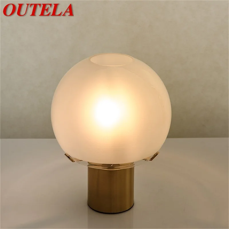 

OUTELA Nordic Modern Creative Green Table Lamp LED Desk Lighting Decorative for Home Living Room