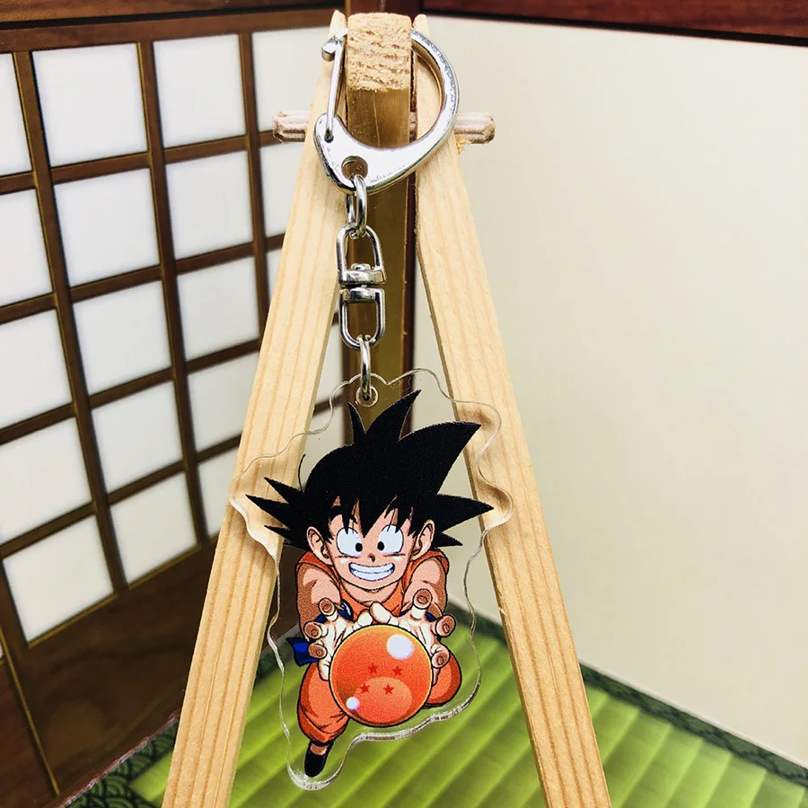 Dragon Ball Z аниме брелок мультфильм Супер Saiyan Goku брелок экшн игрушка Фигурки Коллекция Модель игрушки брелок кольцо брелок
