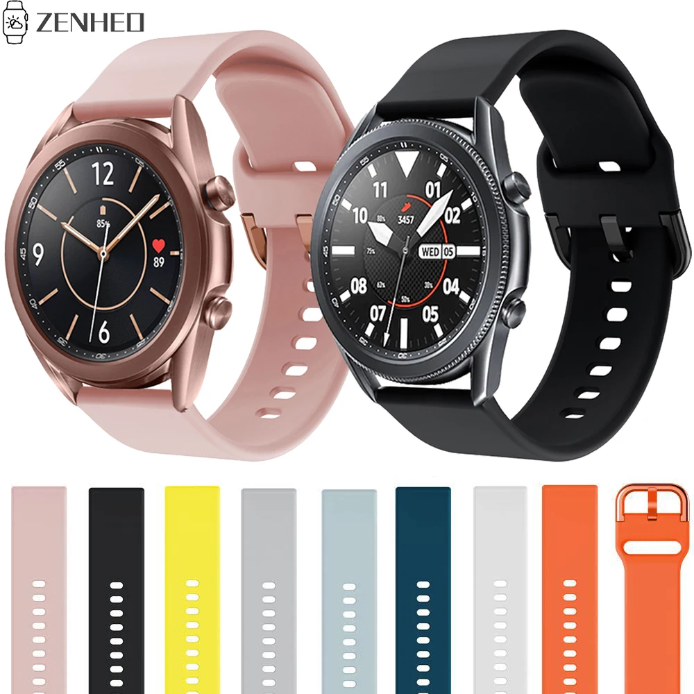 

Silicone Strap For Samsung Galaxy Watch 3 45mm 41mm Replacement 20mm 22mm Watch Band For Huawei Watch GT 3 GT3 46mm 42mm