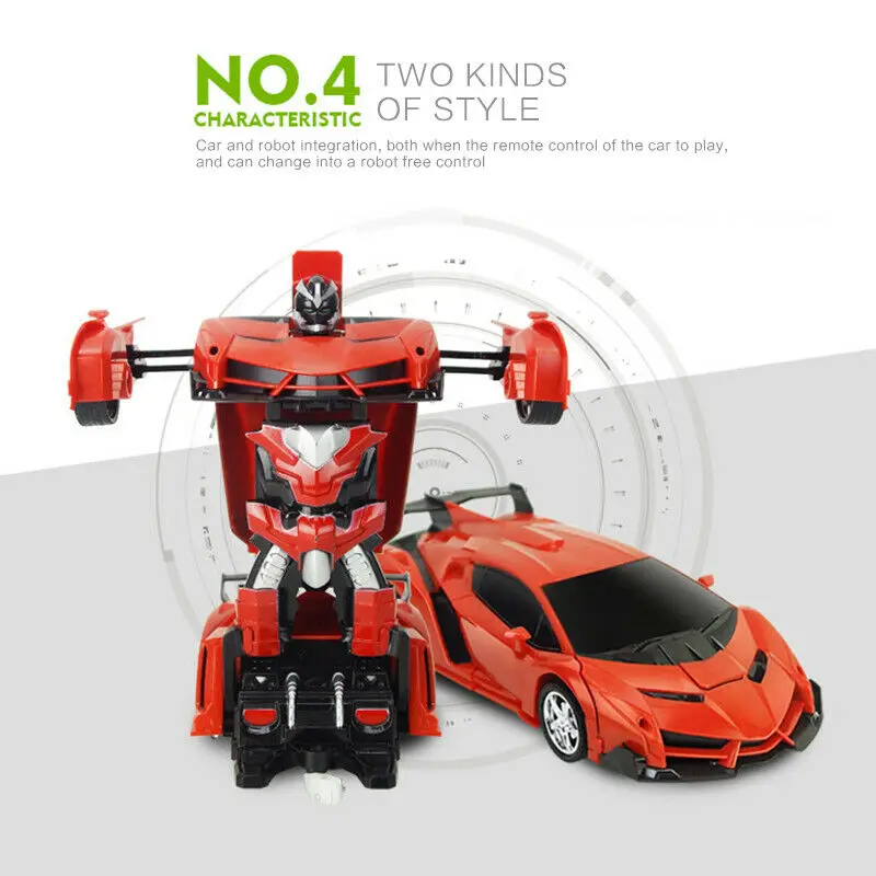 Машинка-трансформер с дистанционным управлением игрушечный робот-трансформер