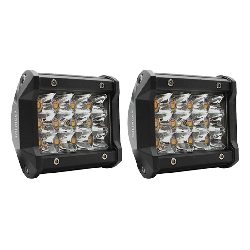 Светодиодный рабочий светильник стробоскоп желтого и белого цветов 3 дюйма 4 36 Вт