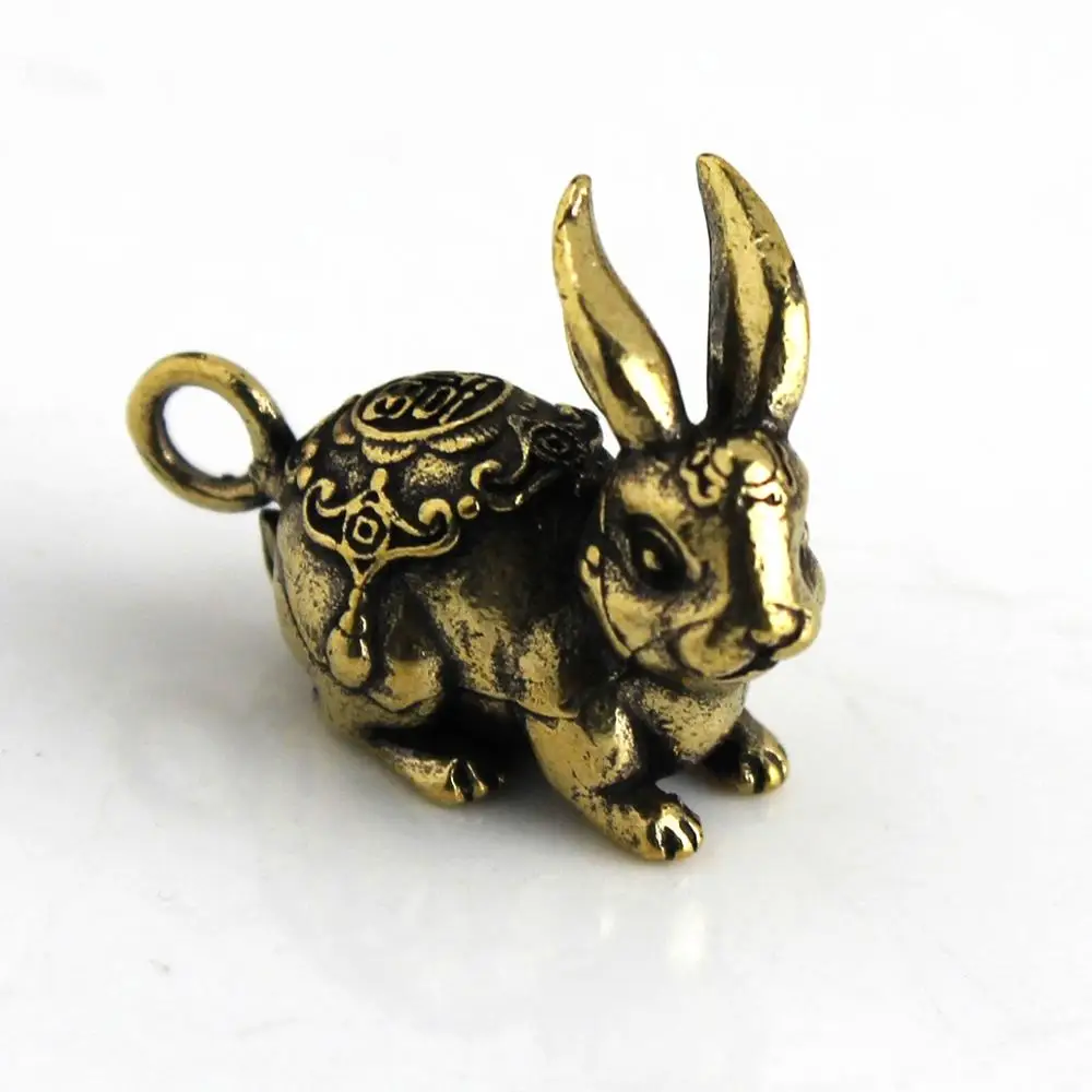 1 шт. ретро Подвески из латуни с кроликом ожерелье подвеской в виде животных