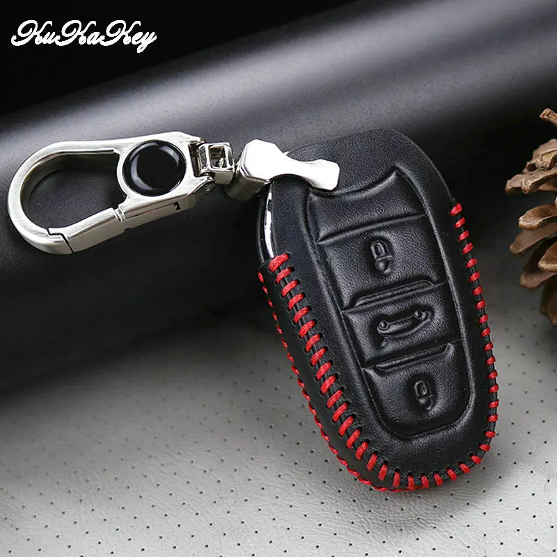 Кожаный чехол для автомобильных ключей peugeot Rifter 5008 2008 206 208 путешественник эксперт