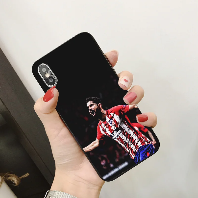Чехол для телефона Koke Diego Costa iPhone XR 11 Pro XS Max 5S черный мягкий чехол DIY iphone SE 7 8 6 6S Plus
