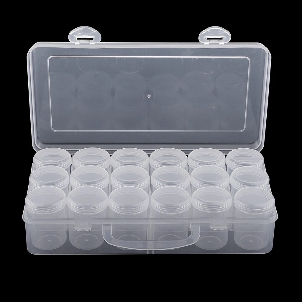 

18pcs beads jewelry Containers Small Items Crafts Bead Jewelry, Medicine