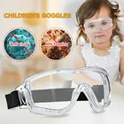 Детские прозрачные защитные очки, защитные очки для работы, противотуманные противопесочные ветрозащитные противопылевые очки, защита глаз для детей