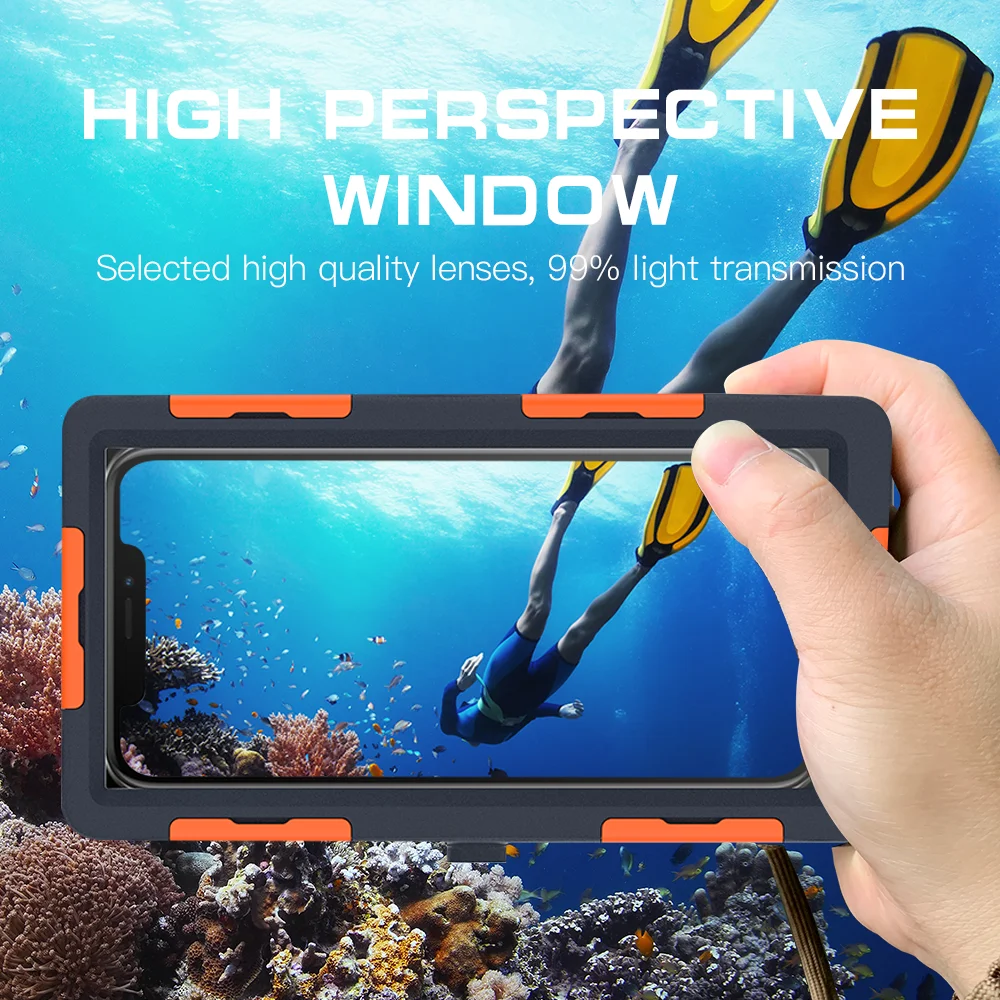 

Профессиональный чехол для телефона для дайвинга для Galaxy Note10 S9 plus, чехол 15 м, водонепроницаемый глубинный чехол для iPhone 11 Pro Max XR XS Max, чехлы