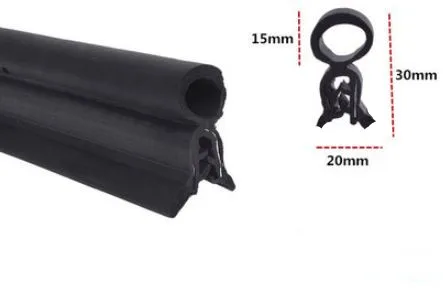 

2 m U-shaped rubber sealing strip car door cabinet sealing strip anti-collision soundproof sealing strip 20 different models