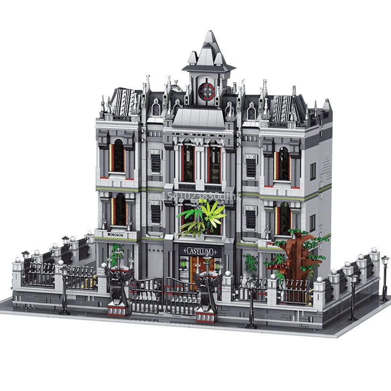 

Оригинальная модель-головоломка MOC arкхэм убежище Advanced K128, строительные блоки, игрушки из строительных блоков, 7620 шт., строительные блоки, суп...