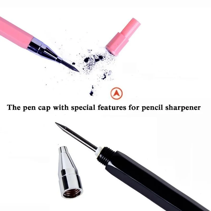 

1 PC Candy Color Mechanical Pencil 2.0mm Pencils Pen For Writing Kids Girls School Office Supplies Stationery Pencils Pen
