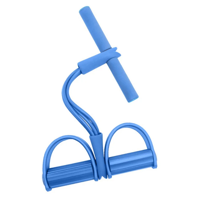 Эспандеры для фитнеса и йоги с 4 трубками латексные педальные тренажеры сидячее