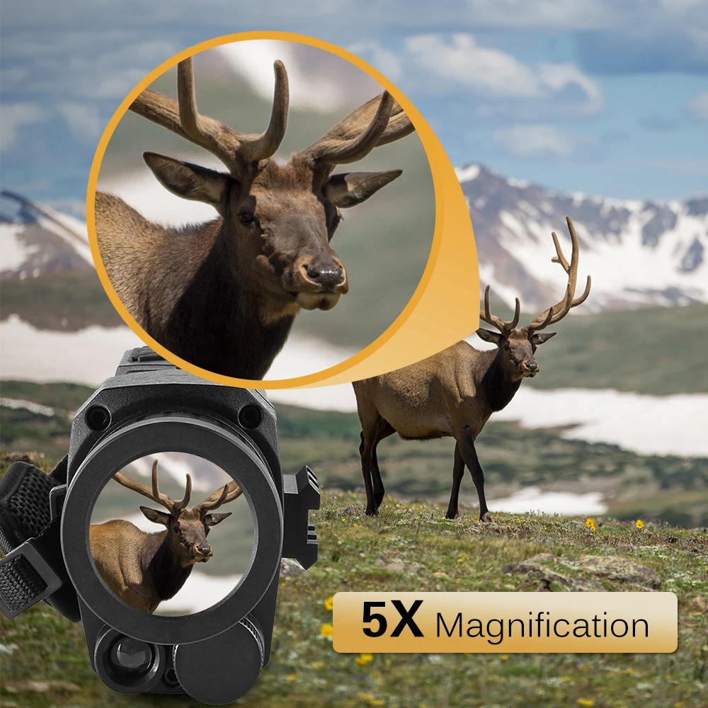 5X35 охотничий цифровой Монокуляр с ночным видением дальность действия 200 м