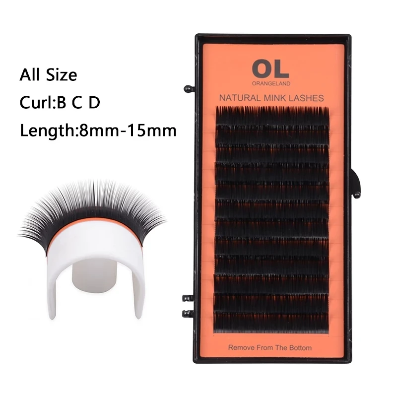 Накладные ресницы ORANGE LAND Профессиональные из искусственной норки русские