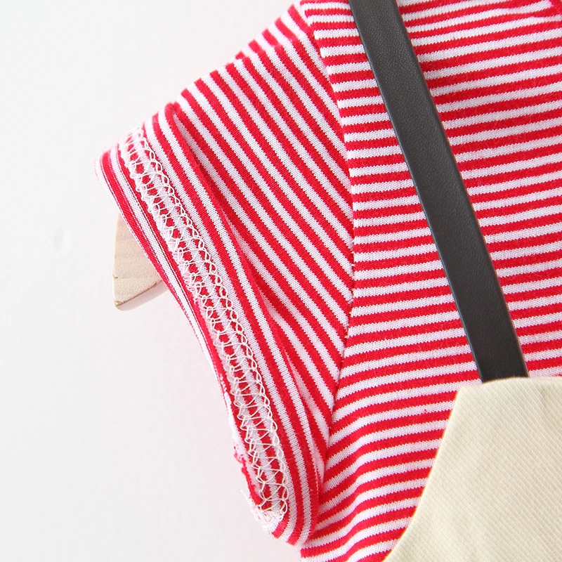 YALOODE летнее платье для маленьких девочек хлопковая одежда в полоску с оборками