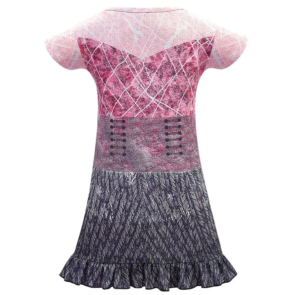 Пурпурное платье для косплея маленьких девочек 3 костюм с 3D принтом детское