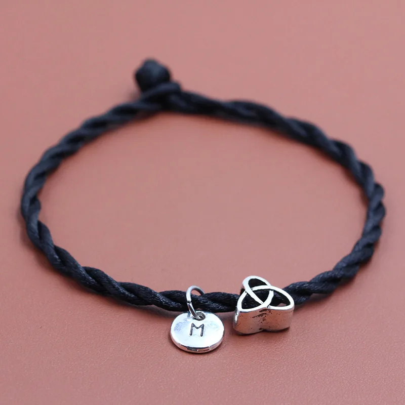 Треугольник Подвеска Амулет бусины красная нить строка браслет сделай сам