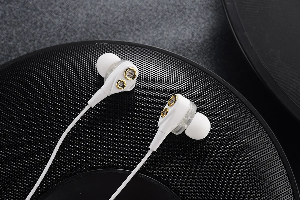 Bluetooth наушники с высоким басом, двойной привод, стерео наушники-вкладыши, проводные наушники с микрофоном, компьютерные наушники, поддержка TF карты для телефона