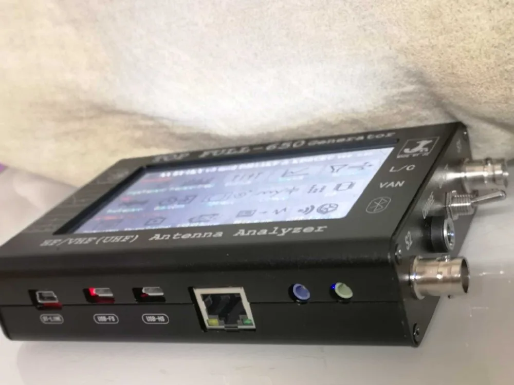 HF/VHF/UHF 4," сенсорный ЖК-дисплей 0,1-1300 МГц 1,3 ГГц ANT SWR Векторный анализатор антенны метр+ 3000 мАч аккумуляторная батарея