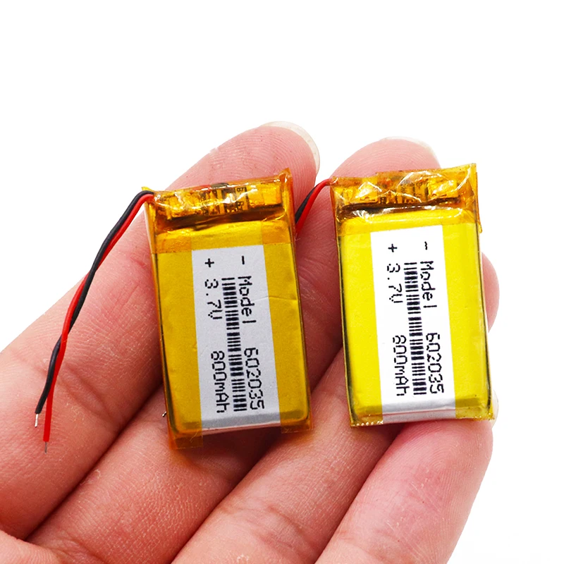 4 шт. 3 7 v 602035 800mAh литий ионный полимерный аккумулятор для DVR gps тахографа